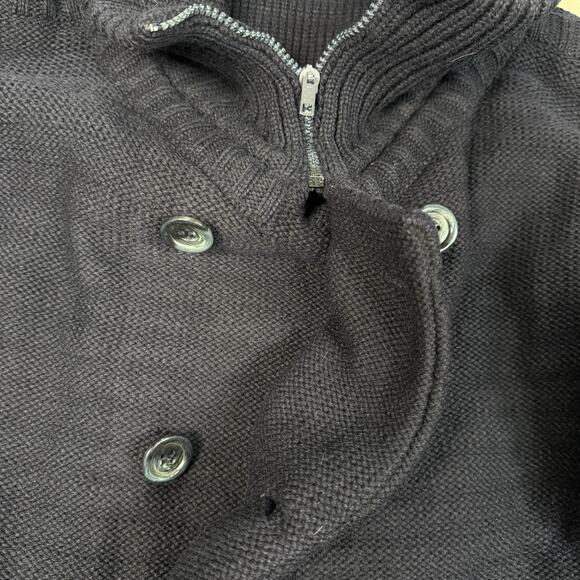 VTG Ermenegildo Zegna Womens Wool Knit Jacket Coat Double Breasted Size S Italy - Picture 5 of 9